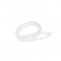 Ceramic ring Plain White