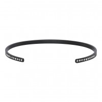 Zirkonia Bangle Black